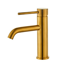 Tvättställsblandare Slim Vinkel Mässing 183 mm